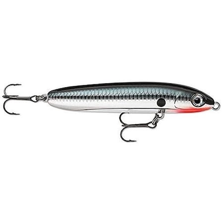Rapala Saltwater Skitter Walk 11, 4 38, 58 Oz, Topwater Vmc 2 Treble Hooks, Saltwater, Holographic Bone SSW11HGBN